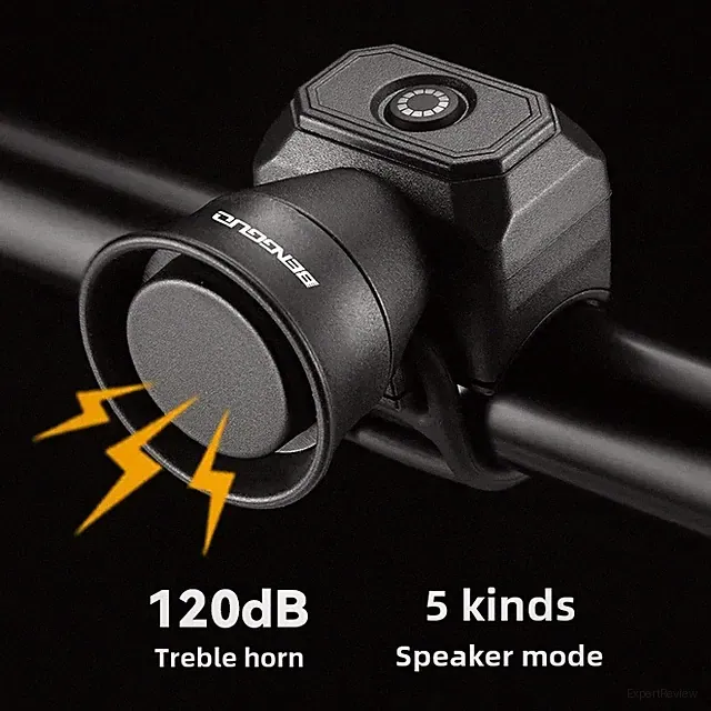 Mini USB Rechargeable Electric Bike Horn for Mountain Bikes Waterproof 120dB